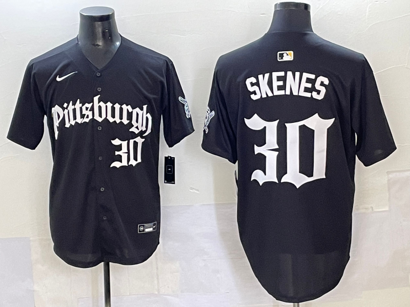 Men's Pittsburgh Pirates Paul Skenes #30 Black Jersey